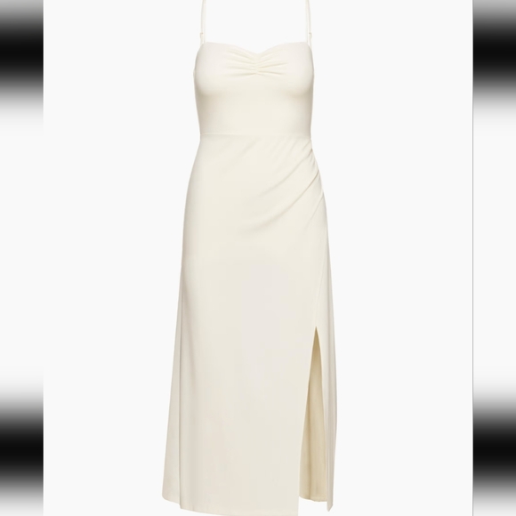 Aritzia Wilfred flight dress Sweetheart midi dress with slit - Picture 3 of 15